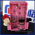 Destacados Prodcuts Rosa Color Acrylic Spinning Lipstick Tower